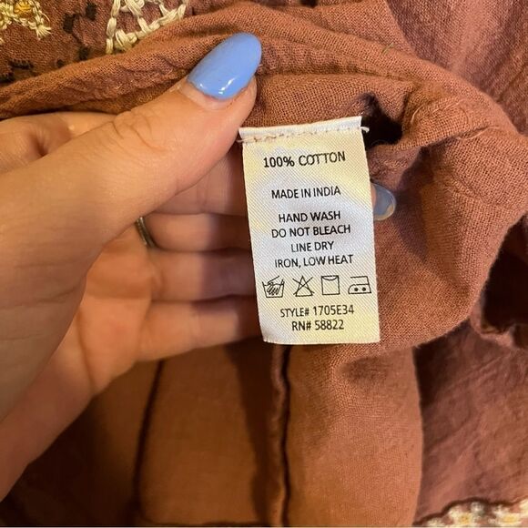 Max Studio Boho Printed Top - Picture 9 of 11